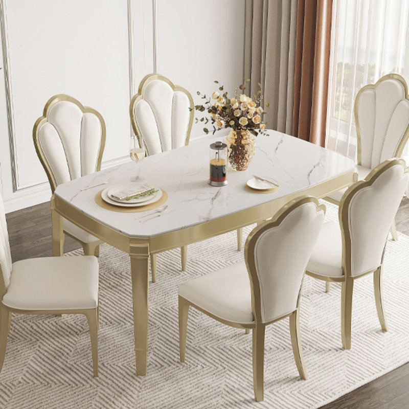 Jakyri Solid Wood Base Dining Table, 29.92"H x 62.99"L x 35.43"W