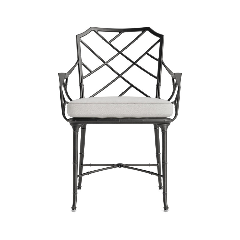 Calcutta Outdoor Dining Chair, Fusion Dove, Textured Pewter