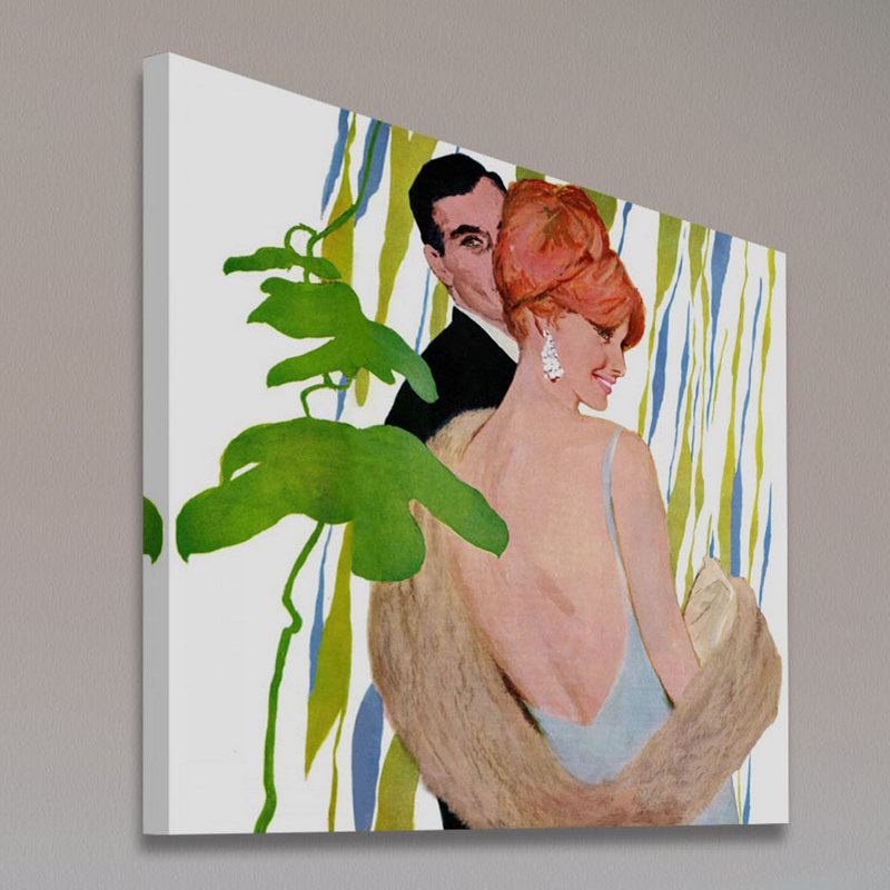 Reproduction d’art sur toile tendue, "money on minder" par joe de la peinture, H 32 po x l 32 po