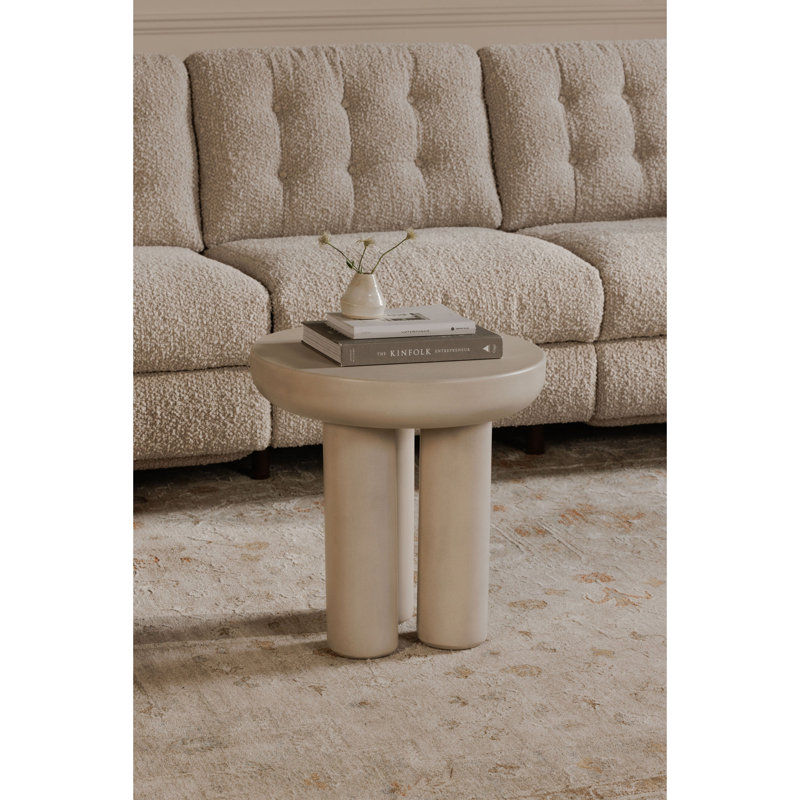 Rocca End Table, Cream