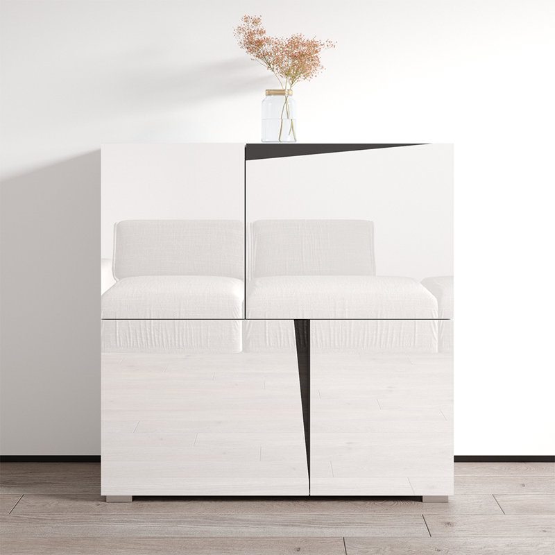 Buffet Boileau avec finition ultrabrillante