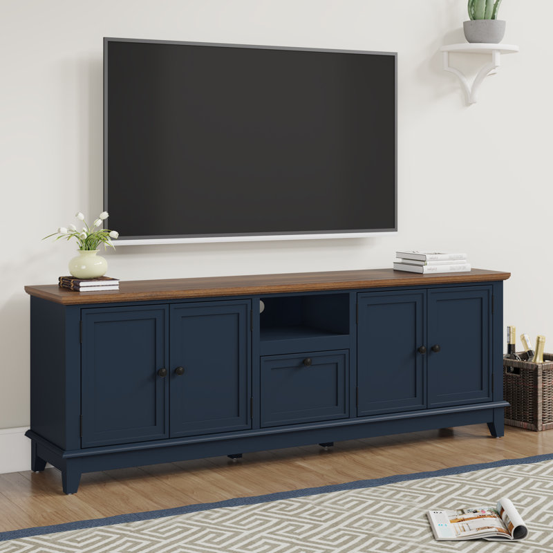 Amarapal Unfinished TV Stand for TVs up to 78", Navy