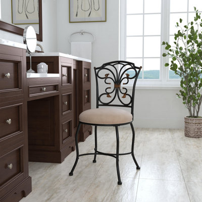 Lunde Steel Accent Stool