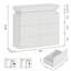Commode double à DEL 6 tiroirs H 35,4 po x l 39 po x P 13,7 po-2030374379