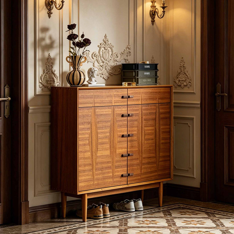Armoire à chaussures de style italien, H 46,06 po x l 35,43 po x P 13,78 po