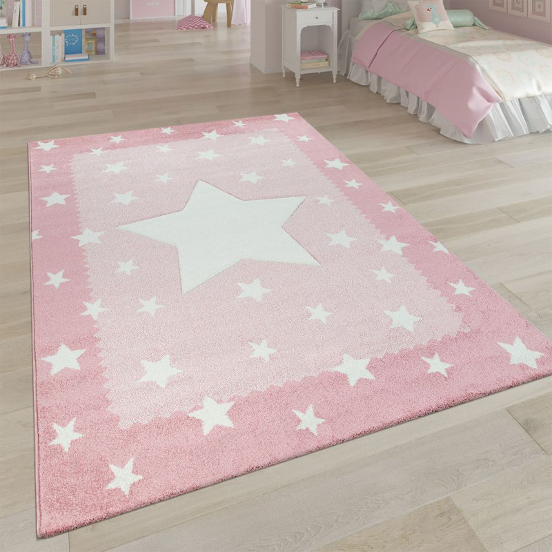 Session Shag Pink Rug, Rectangle 140 x 200cm