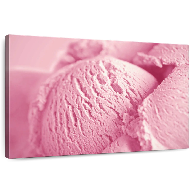 Crème glacée à la fraise Yarlin, H 24 po x l 36 po