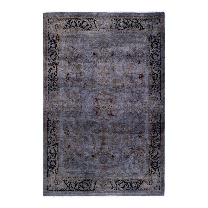 Fine Vibrance One-of-a-Kind 4' 7" X 6' 10" Hand Knotted Area Rug