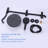 All‑In‑One Shower System Kit-Wall Mounted Shower Faucet System with Rainfall Shower Head & 4‑Function Handheld