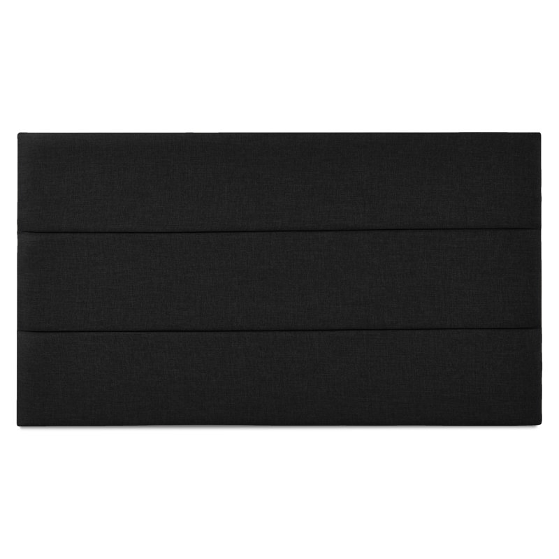 Francisk Upholstered Headboard, Single (3'), Black