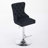 Baldock 2PC Swivel Adjustable Height Barstools,Modern Upholstered Stools with Tufted Back-266020447