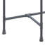 Élégante et durable, cette table de canapé en verre transparent et gris sablé Brantley est élégante et durable pour les salons modernes