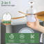 Ventilateur de plafond à douille de 16 pouces avec 3 lumières de couleur et télécommande E26-1505260768-1505260772