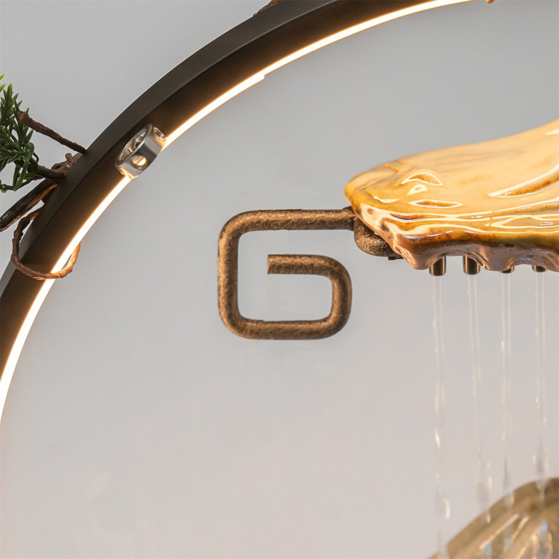 Fontaine résistante aux intempéries avec lumière
