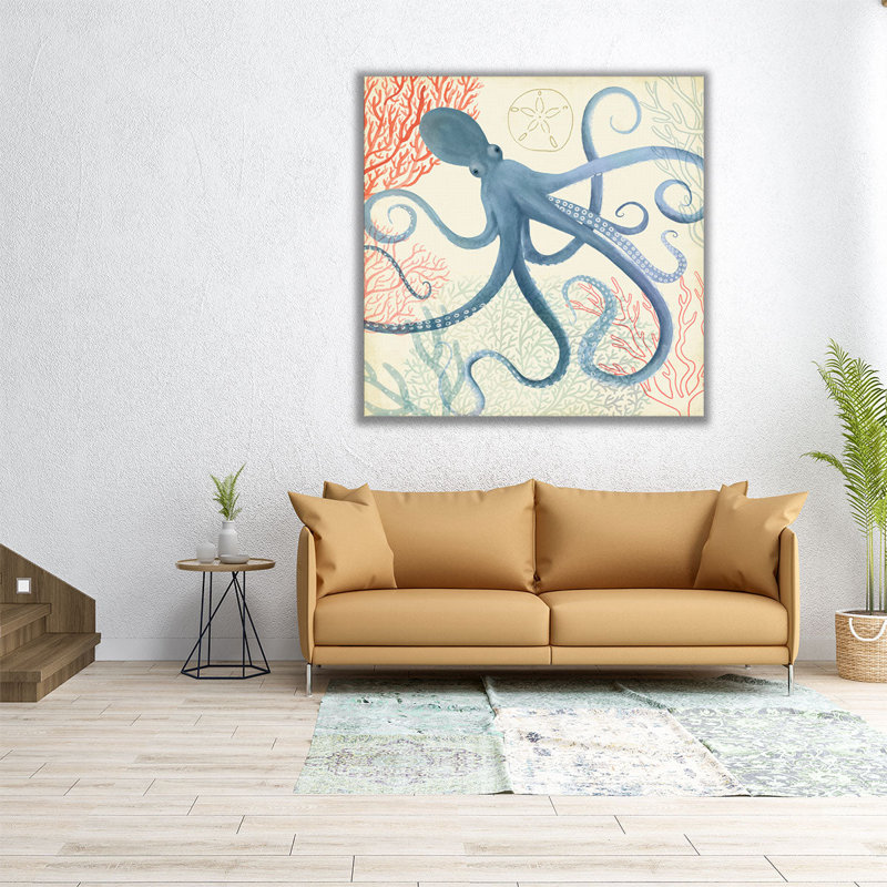 Underwater Whimsy III - reproduction d'art sur toile, H 40 po x l 40 po