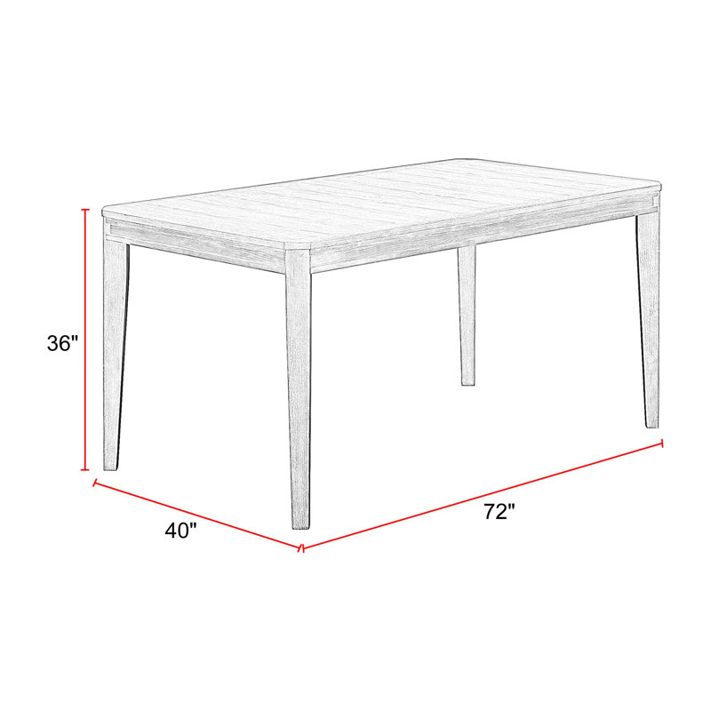 Table de comptoir de 72 pouces