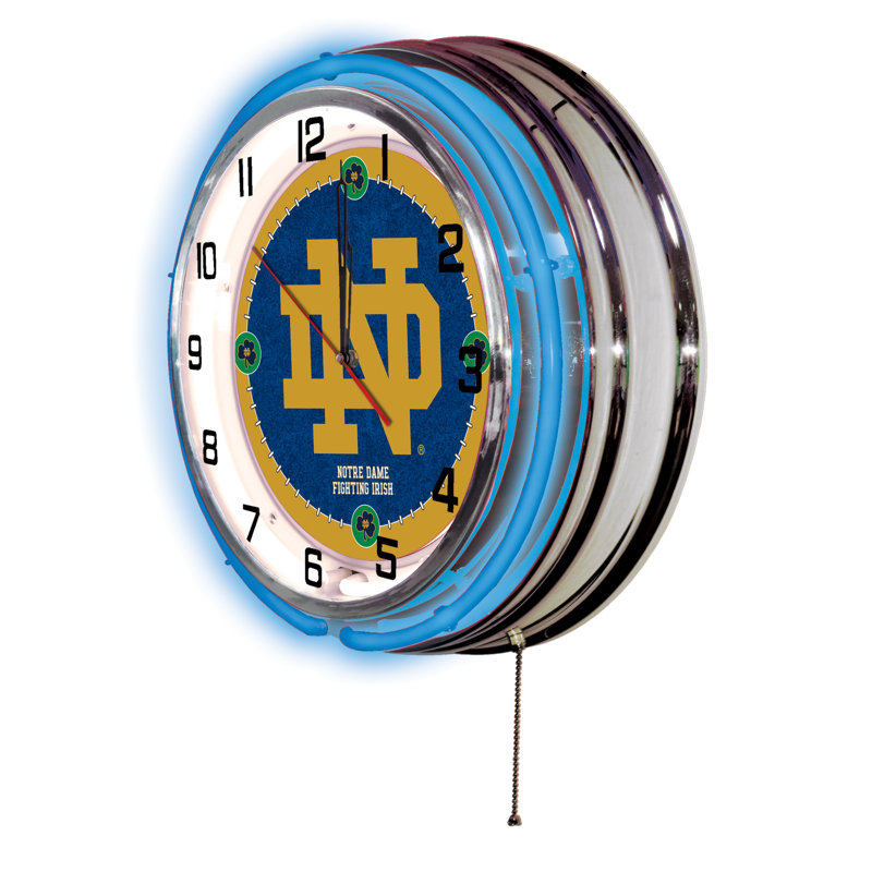 Horloge murale 19 po NCAA, Fighting Irish de Notre Dame - ND