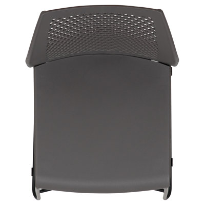 Oliverson Plastic Stacking Lobby Chairs with Honeycomb Backs
