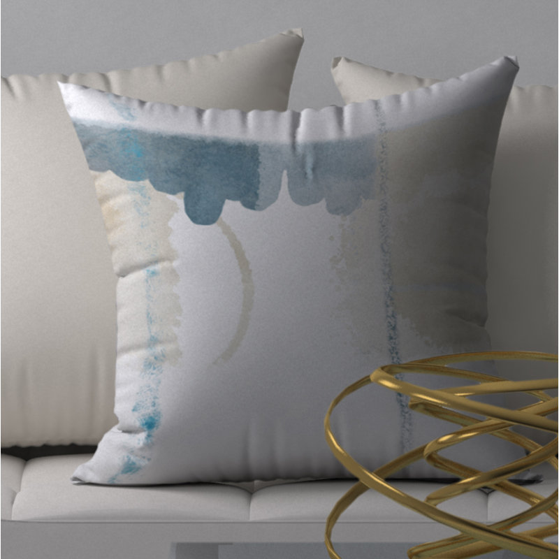 Abstract Reversible Throw Pillow, 20" x 20"