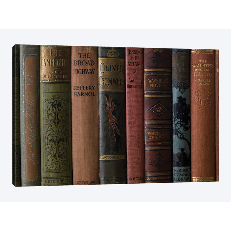 « books iii », impression sur toile, H 26 po x l 40 po x P 1,5 po