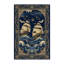 Tapis oriental bleu moelleux moelleux en duvet de pirate Dunleavy-640271814