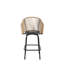 Outdoor Bar Stools Set, Patio Bar Stools With Armrests, All Weather Bar Chairs With Backrest, Bar Stools For Backyard, Garden, Pool, Balcony And Deck-Blue-39728856
