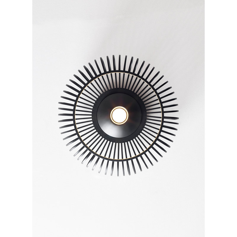 Kai 1 - Light LED Flush Mount, Nightshade Black