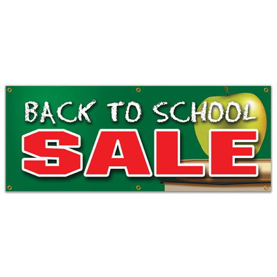Back to School Sale Banner Sign