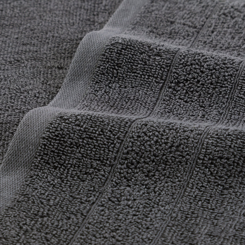 Family Essentials Washcloths (Pack of 24), 12x12, Cotton, Pewter Gray