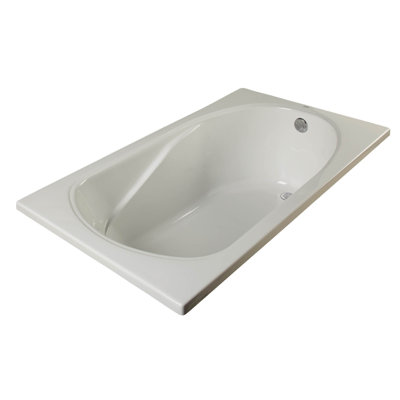 Sculptura 60'' x 36'' Drop-In Soaking Acrylic Bathtub