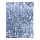 Overdyed One-of-a-Kind Rectangle 9'2" X 12'1" Hand Knotted Area Rug