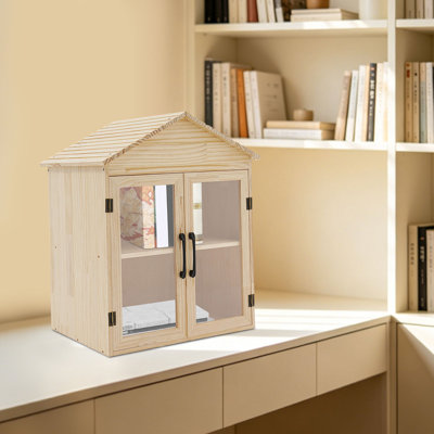 Petite armoire à livres en bois