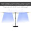 Parasol de patio 15 po beige - Parasol de marché rectangulaire en acier double face, nervures, facile à assembler pour parasol de terrasse de jardin, protection solaire, solide