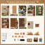 Ornement assemblé à la main en bois de bricolage - Maison de scène miniature 3D