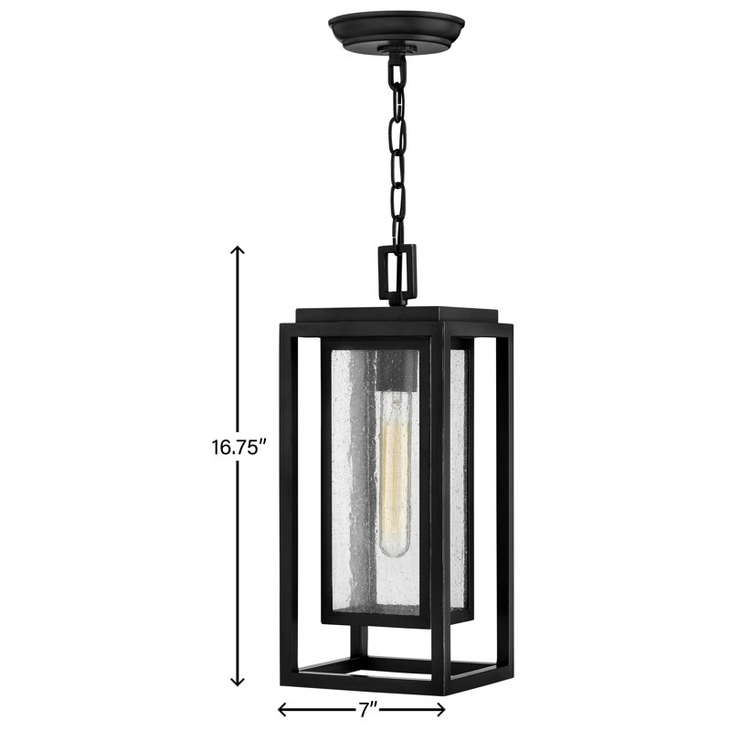 Medium Hanging Lantern, Black