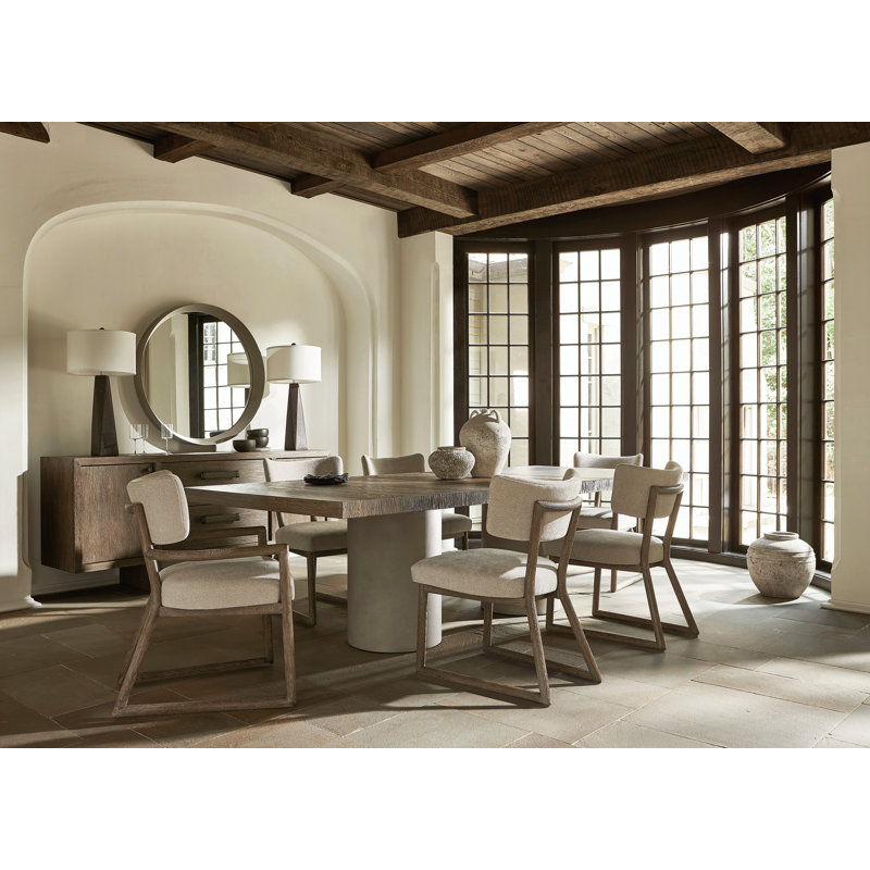 Casa Paros Extendable Oak Solid Wood Top Dining Table