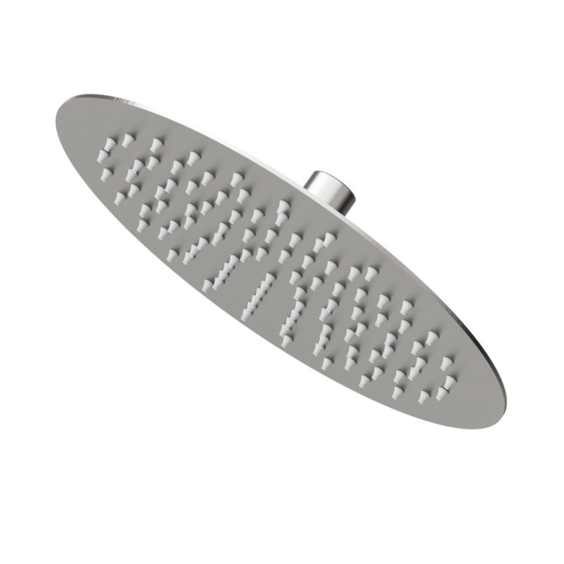 10-Inch Round Single-Function Shower Head, Brushed Nickel