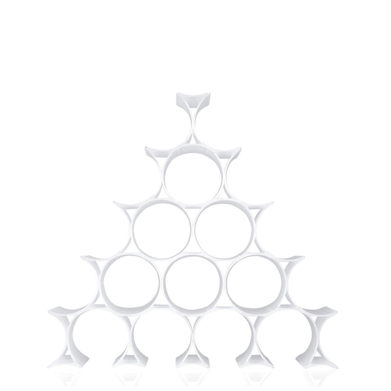 Infinity Wine Bottle Rack, White