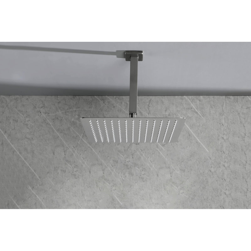 Shower Head In Bathroom - Stainless Steel, Brushed Nickel, High Rainfall, Water Saving, Self-Cleaning Saving , Nozzle