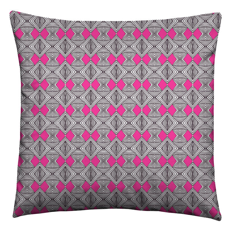 Edith Geometric Square Cushion