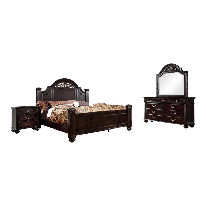 Ensemble de chambre à coucher 4 pièces Aime, Grand