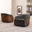 Andretta Linen Swivel Barrel Chair-2087832348