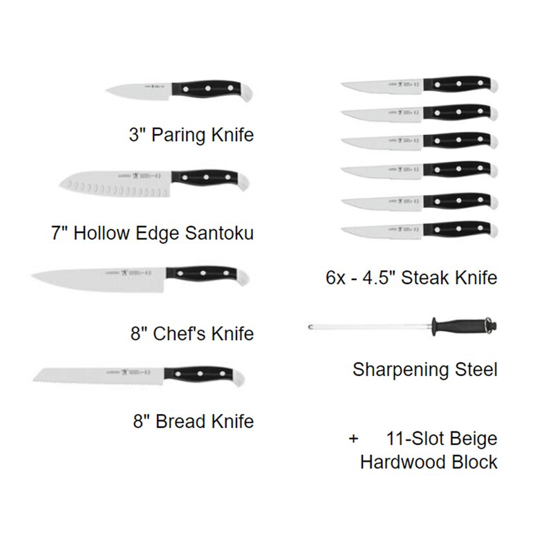 Henckels Statement 12-piece Knife Block Set & Reviews | Birch Lane