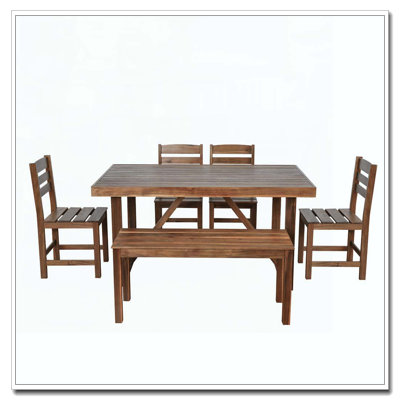 High-quality Acacia Wood Outdoor Table and Chair Set