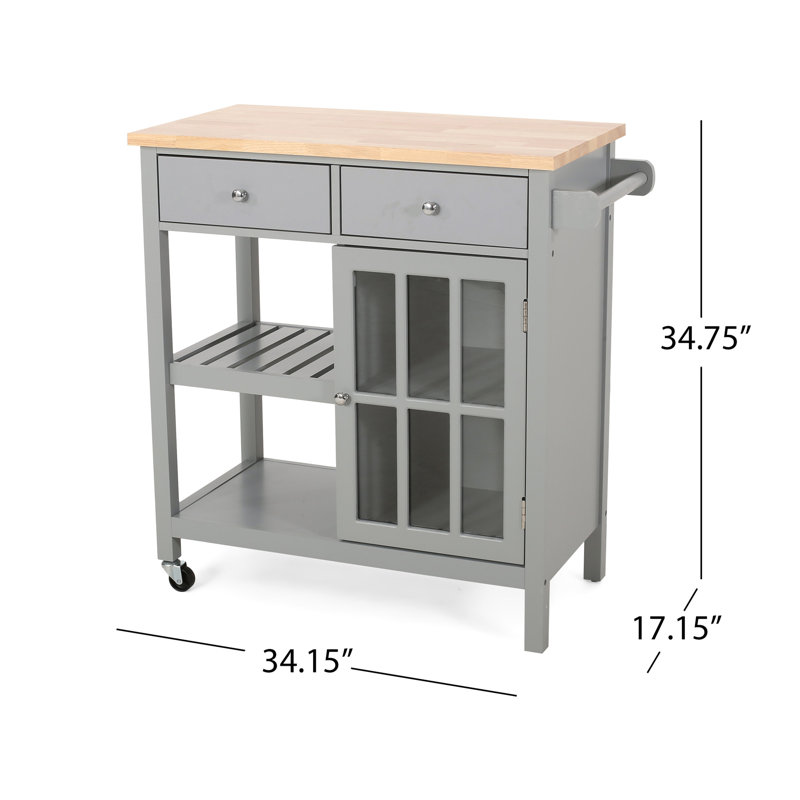 Versatile And Durable Kitchen Cart With Enhanced Functionality And Mobility