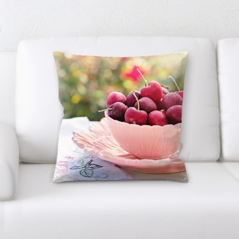Coussin en cerises