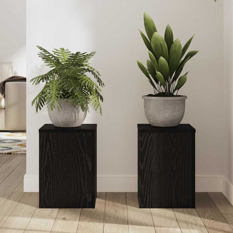 Plant Stand - Set of 2, 13.8" H x 9.8" W x 9.8" D