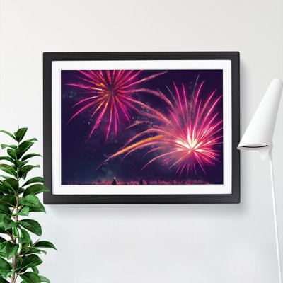 Pleasing Fireworks - Single Picture Frame Print