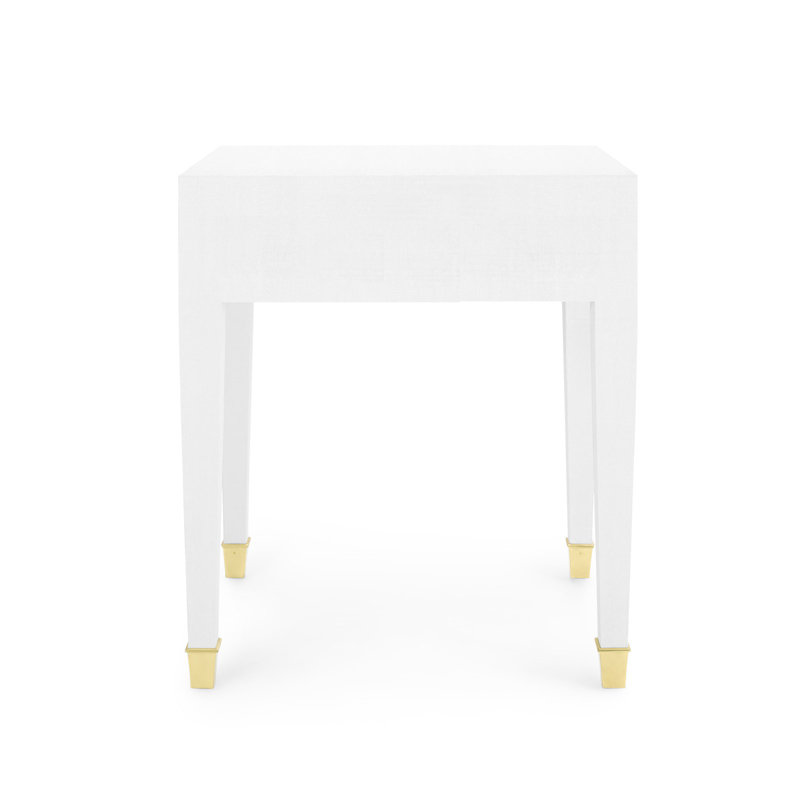 Claudette End Table, White