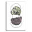  «Radiant Rocks 3» par Michael Willett, art mural en verre acrylique, 12 po x 16 po